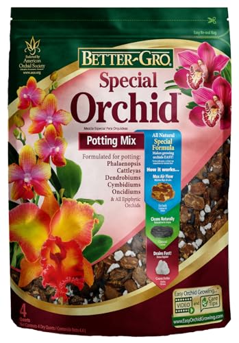 Better-Gro Sphagnum Moss - 100% Natural, Long-Fiber Moss for Orchids, Ferns, and Host & Better-Gro Special Orchid Mix - Premium Grade Orchid Bark Potting Mix for Potting, Repotting, Enhanced