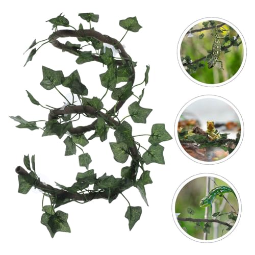 BESPORTBLE Reptile Tank Vine Decor Bendable Climbing Vine Landscaping Reptile Fake Decoration Tortoise Habitat Accessories