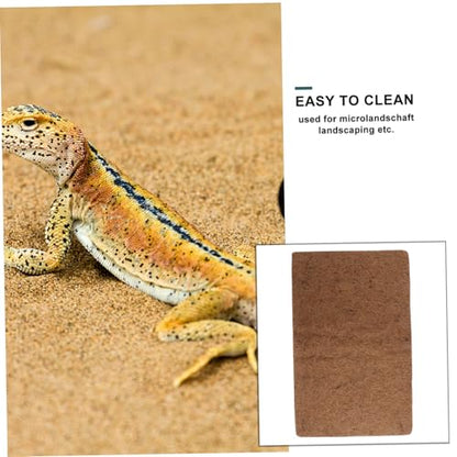 YARNOW 3pcs Reptile Supplies Mat Breathable Bedding Liner Cypress Mulch Reptile Bed Mat for Lizard Tank Accessories