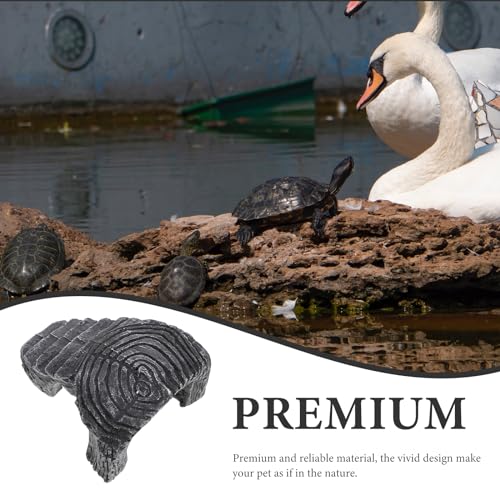 VANZACK Turtles Basking Platform Resin Bearded Dragons Climbing Step Turtles Rock Resting Dock Reptile Habitat Rock Decor for Frogs Lizards Geckos etc