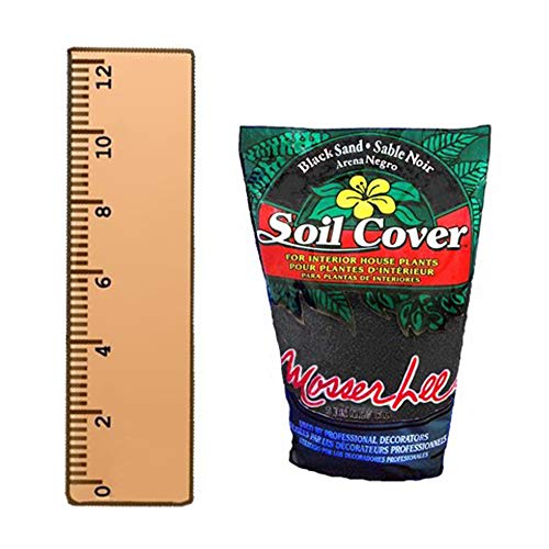 Mosser Lee ML1112 Black Sand Soil Cover, 5 lb. (Pack of 8) - size: Pack of 8