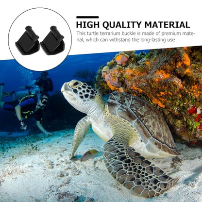 BESPORTBLE 4pcs -Escape Lock - Escape Tank Reptile Terrarium Lock Amphibia 10 Gallon Tank Lizard Aquarium Lid Clips Reptile Pet Tank Fish Tank Cover Turtle Tank Plastic Cover Clip