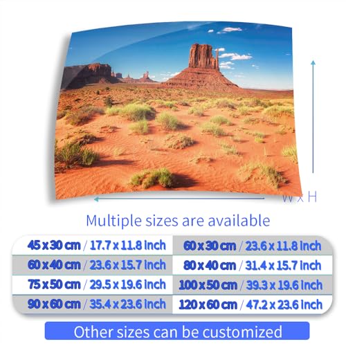Aquarium Background Stickers - Desert Sand Landscape - Fish Tank Reptile Terrarium Decor Poster (100 x 50 cm / (39.3 x 19.6 inches)) - size: 100 x 50 cm / (39.3 x 19.6 inches)