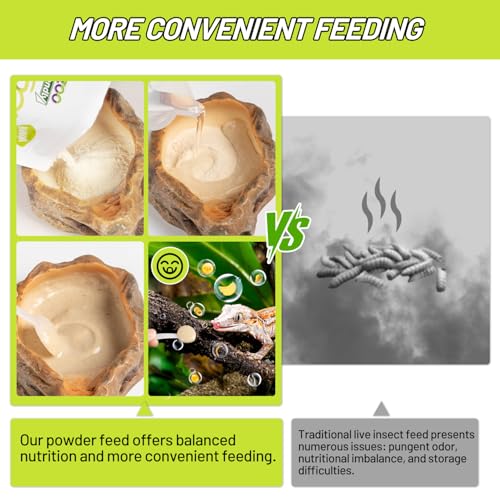 Crested Gecko Food, Fruit Mix Banana Complete Diet Gecko Food 2oz
