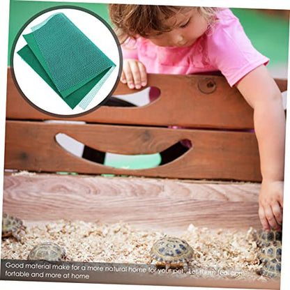 SUPVOX 1Set Premium Reptile Carpet Mat Washable Tortoise Bedding for Terrarium Durable Breathable and Moisture Retaining for Reptile Habitat
