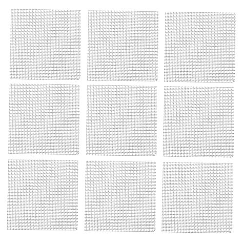 Homoyoyo 10pcs Aquarium Grass Fixed Net Stainless Steel Mesh Pad Water Grass Plant Decorations