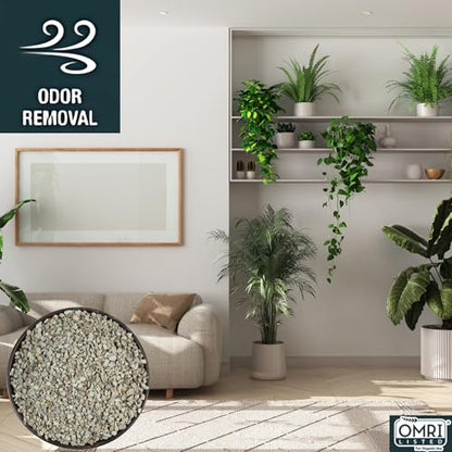 Zeolite Regular 18 lbs, Clinoptilolite 1/8"–1/4" (3–6 mm), Soil Amendment for Succulents, Bonsai & Plants, Improves Drainage and Moisture Balance, Decorative and Aquarium Use - style: Regular - 18 lbs