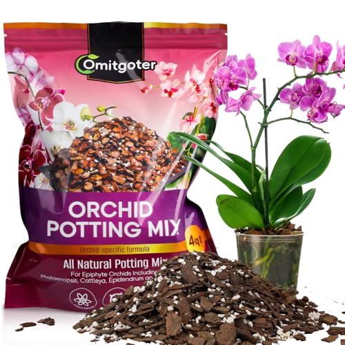 Organic Orchid Potting Mix 4qt, Mixture of Orchid Bark and Perlite, Specifically Formulated for Orchids - color: Orchid Soil, size: 4qt