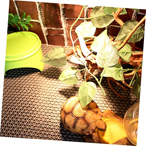 Happyyami Reptile Cage Carpet Pad Lizard Cage Carpet Terrarium Liner Mat Reptile Substrate Liner Washable Bedding - color: Light Grey