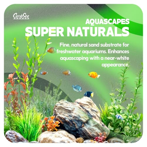 Carib Sea Super Naturals Aquascapes Moonlight Sand - 10 lb - Natural Substrate for Freshwater Aquariums, Perfect for Aquascaping & Creating Stunning Landscapes - size: 10lb (Pack of 1)