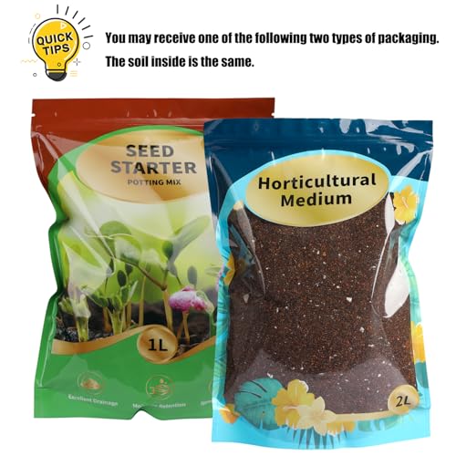 Doter Seed Starter Potting Soil Mix 1qt, Seed Starting Mix for Germination and Growth, Loamy Compost Well-Drainaged Soil Fit for Vegetable, Flower, houseplant - size: 1qt