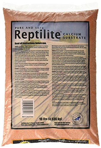 Carib Sea SCS00711 Reptiles Calcium Substrate Sand, 10-Pound, Desert Rose - size: 10lb (Pack of 1)