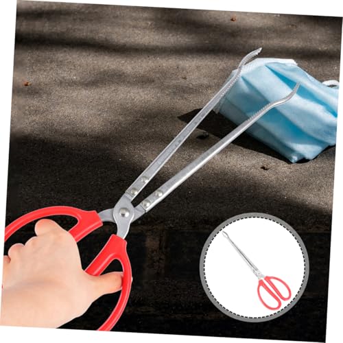 Toyvian Stainless Steel Reptile Feeding Tongs Extra Long Tweezers for Terrarium Multi-Use Snake Grabber Tool Non-Slip Grip for Safe PET Handling