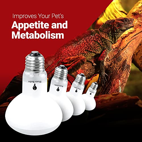 4 Pack 100-Watt Basking Light for Reptile - Heat Lamp Bulbs for Reptiles & Amphibians Broad Spectrum Reptile Light for Glass Terrariums Suitable for Bearded Dragons Light Lizards Iguanas basking Bulb