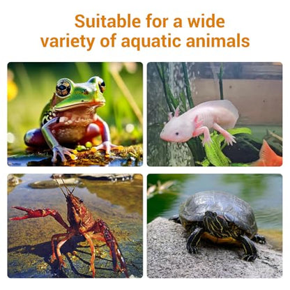Turtle Basking Platform for Aquatic Pets - Extra Large Basking Platform for Aquatic Turtles with 3 Strong Suction Cups, Floating Resting Dock for Turtle Tank & Aquarium