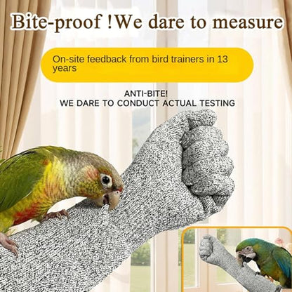 Animal Handling Gloves – Bite Proof Scratch Resistant Safety Gear, Reinforced Protective Design, Comfortable Long Wear Fit | - color: 45cm