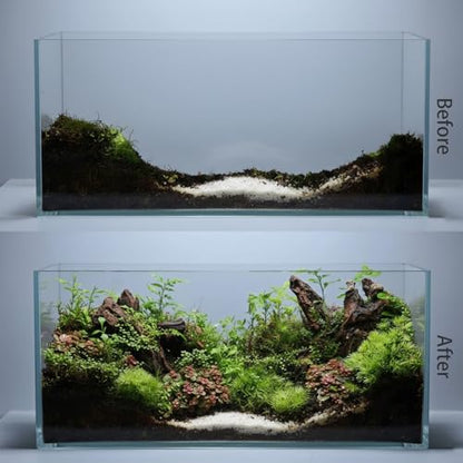 emours Aquarium Driftwood (8–12 in) 2 Pieces Natural Mopani Branches Assorted Size - size: Small (8–12 in / 20–30 Cm)