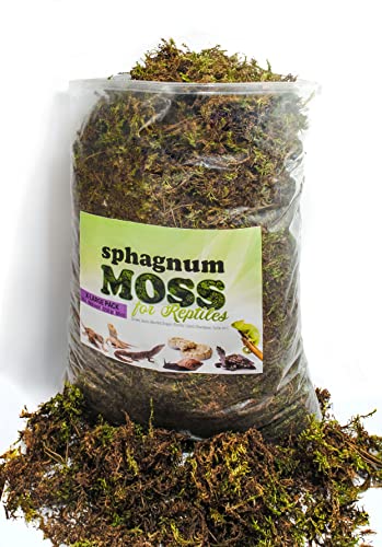 My Happy Snails Reptile Moss - Organic Green Spagnum Moss - Dried Substrate for Terrarium Vivarium (X-Large Pack (2 Bags) - 25 litres /1250 gr/ 88 oz) - size: X-Large Pack (2 Bags) - 25 litres /1250 gr/ 88 oz