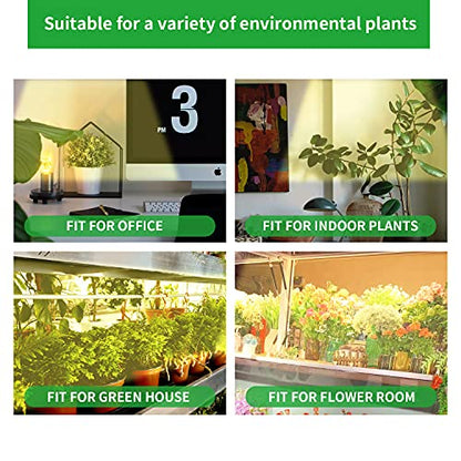 RWNTAO LED Plant Growing Lamp, 3000K Full Spectrum Grow Light Strips for Indoor Plants with 3/9/12H Timer & 10 Dimmable Levels, Sunlike Grow Light for Green House Hydroponics Succulent - size: 13Inch 4 Head 1 Pack