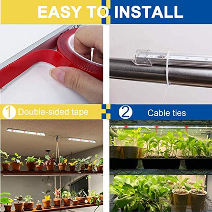 LED Plant Grow Lights Strips for Indoor Plants Full Spectrum with Auto ON & Off Timer, T5 Sunlike Grow Lights Bar Growing Lamps for Greenhouse Shelves Hydroponics Succulent, 4 Dimmable Levels - size: L/6pcs