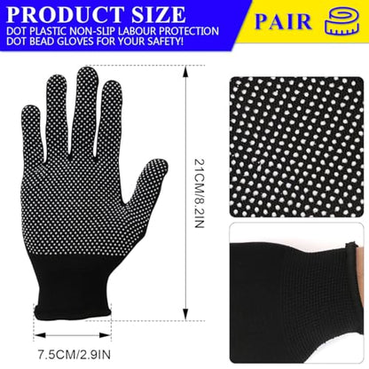 Anti-Bite Gloves, Pet Chewing Protective Handling Gloves for Bird & Parrot - color: Black