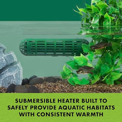 Zilla Aquatic Reptile Heater, Fully Submersible, Auto-shut Off, for Terrariums up to 40 Gallons