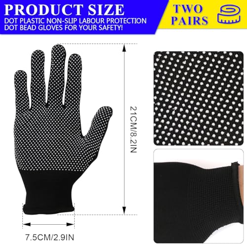 Anti-Bite Gloves, Pet Chewing Protective Handling Gloves for Bird & Parrot - color: Black 2pair