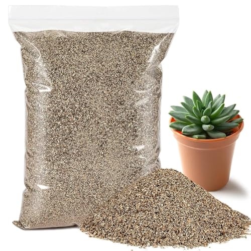 Sukh 14.6OZ Vermiculite - Organic Vermiculite for Gardening Plants Fine Horticultural Soil Amendments Bulk Additive Perfect Potted and Garden Professional Grade 5-8mm - size: 5-8MM