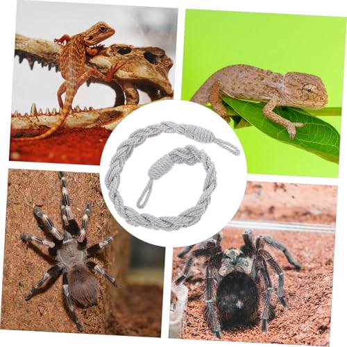 VICASKY Crab Climbing for Reptile Tanks Hanging Crab Rope Ladder and Vines Cute Animal Decor for Bearded Dragons and More for Terrariums and Gardens