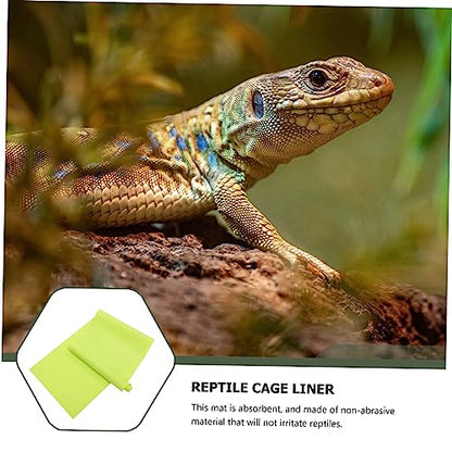 BESPORTBLE 2pcs Reptile Carpet Bedding Liner Non-tearable Mat for Tanks Easy to Clean Material for Lizard Snake Habitat - size: 150X45CM