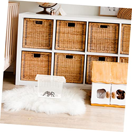Reptile Breeding Box Transparent Plastic Habitat for Lizards and Spiders with Ventilation System for Optimal Airflow and Observation Space