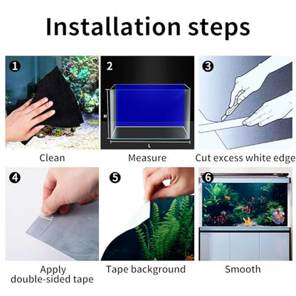 COMSUN 3 Pack Aquarium Background, 48x24 inches Polyester Aquarium Background, Cloth Fish Tank Background, Undersea Corals Sunshines & Rock Aquatic Plants - size: 48x24 Inch