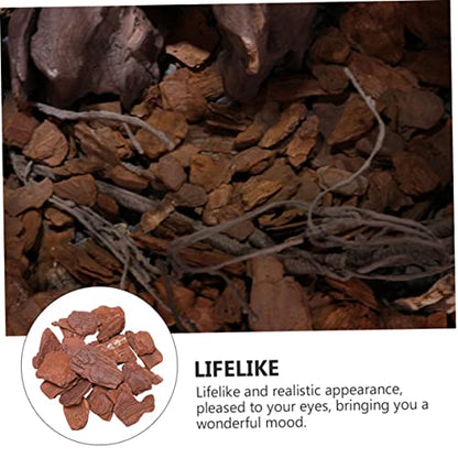 1pack Reptiles Box Pine Bark Landscaping Material Pack of Fine Polished Adornment for Terrarium Decor Safe for Reptiles Adds Natural Beauty to Habitat Present for Enthusiasts