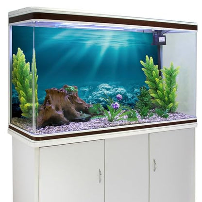 AWERT 36x18 inches Undersea Theme Aquarium Background Sunshine Underwater World Fish Tank Background Vinyl - size: 36x18in/90x45cm