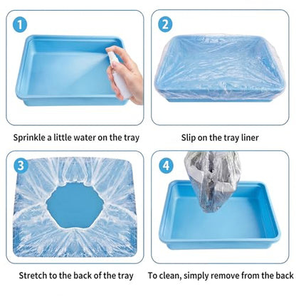 100 Pcs Disposable Bird Cage Liners Clear Plastic Parakeet Liner Bags, Universal Birdcage Liner Bags for Parakeets Parrots Finches Canaries Cockatiels, Bird Cage Accessories (26 x 18 Inches) - size: 1 Count (Pack of 100)