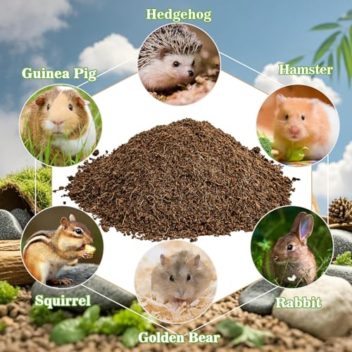 Sukh Natural Coconut Husk Bedding for Hamsters - Organic Coco Coir Substrate, Burrowing Friendly Small Animal Litter with Odor Control for Syrian Dwarf Hamsters, Gerbils, Degus & Reptiles