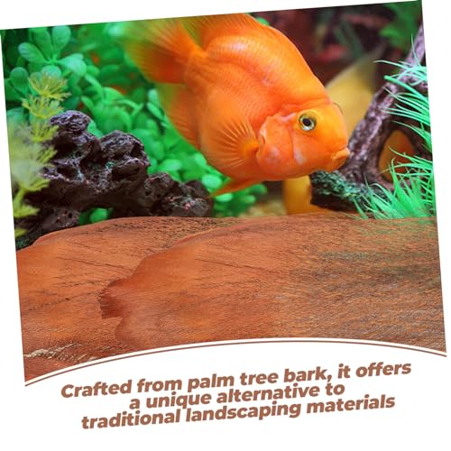 5 Sheets Natural Tree Bark for Fish Breeding and Garden Decor for Aquariums and Planting Unique Aesthetic for Home and Office Spaces