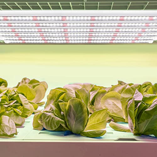 GYTF Plant Grow Light Strips, 204 LED-Bulbs 5000K White Full Spectrum Grow Light Strips for Indoor Plants, Succulents, Seeds Starting, Greenhouse, End-to-End Connection (4x10W, 200W Equivalent) - size: 4 Count (Pack of 1)