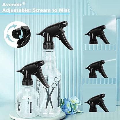 Avenoir Mister Spray Bottle, 250ml & 500ml Adjustable Spray Storage Container for Hair, Plant and Home Cleaning - color: 250ml & 500ml Bottle