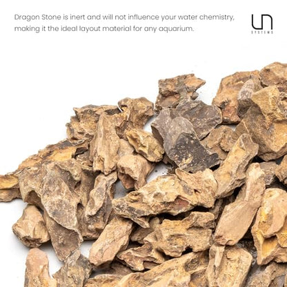 UNS Accent Stone - Aquascaping Hardscape for Freshwater Aquarium Aquascape - Shrimp, Turtle, Betta Fish Tank Decoration - Yellow Red Small Rock for Terrariums & Vivariums - Dragon Stone Ohko, 2.2 lb - size: Stone - 2.2LB