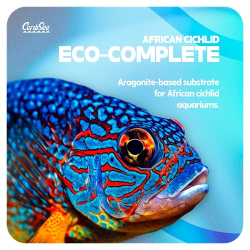 Carib Sea Eco-Complete African Cichlid Substrate – 20 lb – Live Sand for Aquariums – Supports High pH, Buffers Water for Life – Ideal for African Cichlids