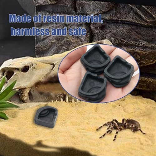 9 Pack Mini Resin Water Bowls - Micro Food/Water Dish for Tarantula, Spider, Millipede, Hermit Crab, Reptiles & Water Bowl(0.39" H)
