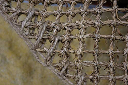 PENN-PLAX Reptology Lizard Lounger Corner Triangle – 100% Natural Seagrass Fiber – Great for Bearded Dragons, Anoles, Geckos, Iguanas, and Other Reptiles – Small - size: Small
