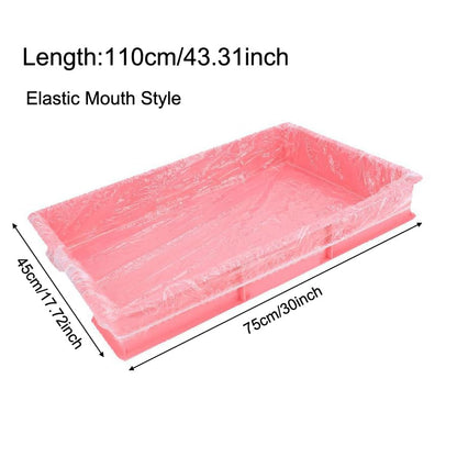 50 Pack Disposable Rabbit Litter Box Liners Disposable Rabbit Cage Cover Liner Waterproof Plastic Wrap for Guinea Pig Training Potty Tray Bunny Litter Pan Trainer Corner Pellet Bedding Toilet
