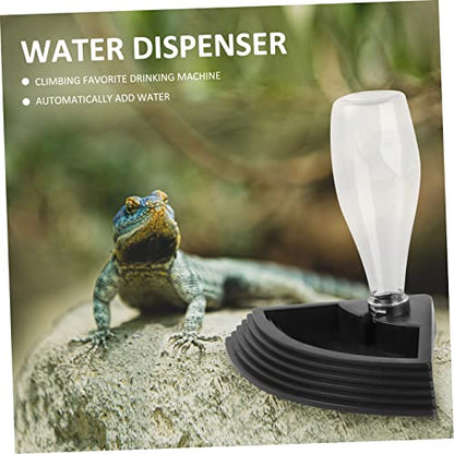 Balacoo Reptile Tank Accessories Indoor Water Fountains Lizard Drinking Bowl Pet Supply