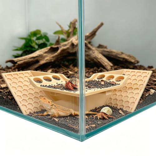 Hermit Crab Cave Hideout, 3-in-1 Underground Tunnel & Climbing Toys, Reptile Tank Accessories Habitat Decor for Hermit Crabs, Geckos, Frogs (Yellow) - color: yellow
