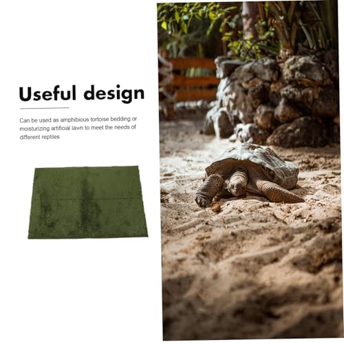 ORFOFE Reptile Carpet Mat Natural Moss Terrarium Bedding for Tortoise Turtles Lizards Snakes Gecko Cage Liner Moisture Retention Washable Substrate