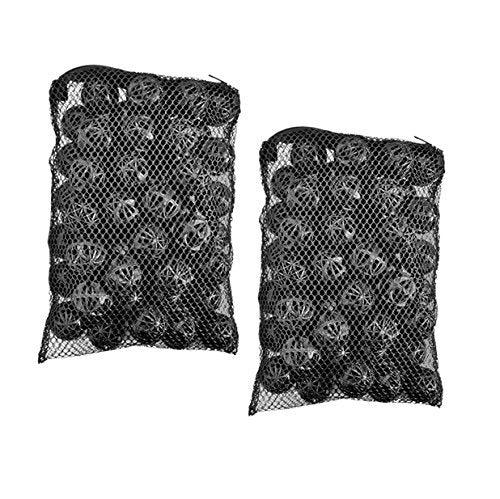 CNZ® 50pcs 1-inch Black Aquarium Fish Tank Filter Bio-Balls Filtration Media, 2-Pack … - size: 2-pack