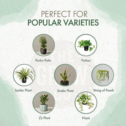 Organic Indoor Plant Food - All-Purpose Liquid Fertilizer - Best for Live Houseplants Indoors + Common Home Outdoor Plants in Pots (8 oz)