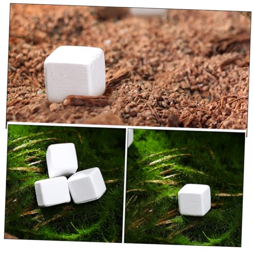 30pcs Reptile Calcium Blocks Natural Rocks for Turtles Tortoises Frogs Lizards Chameleons Enhances Health Water Stability Mineral